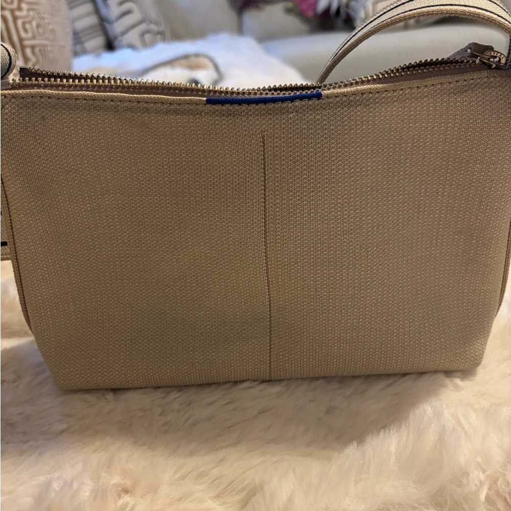 Rothy's Tan and Blue Shoulder Bag